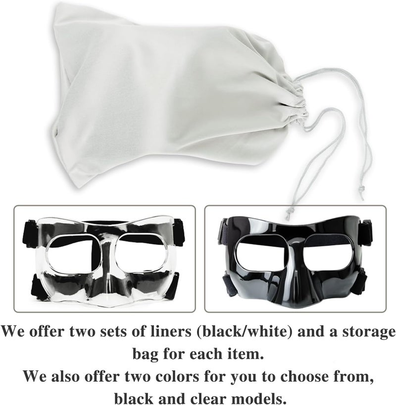 CREGOOLIF Nose Shield Protective Mask for Basketball and Football Sports Adjustable Mask with Foam Padding for Men and Women Black - Image 5